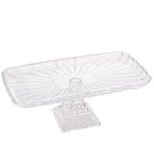 Lade das Bild in den Galerie-Viewer, Large Elevated Crystal Platter 36.5x17x14cm.
