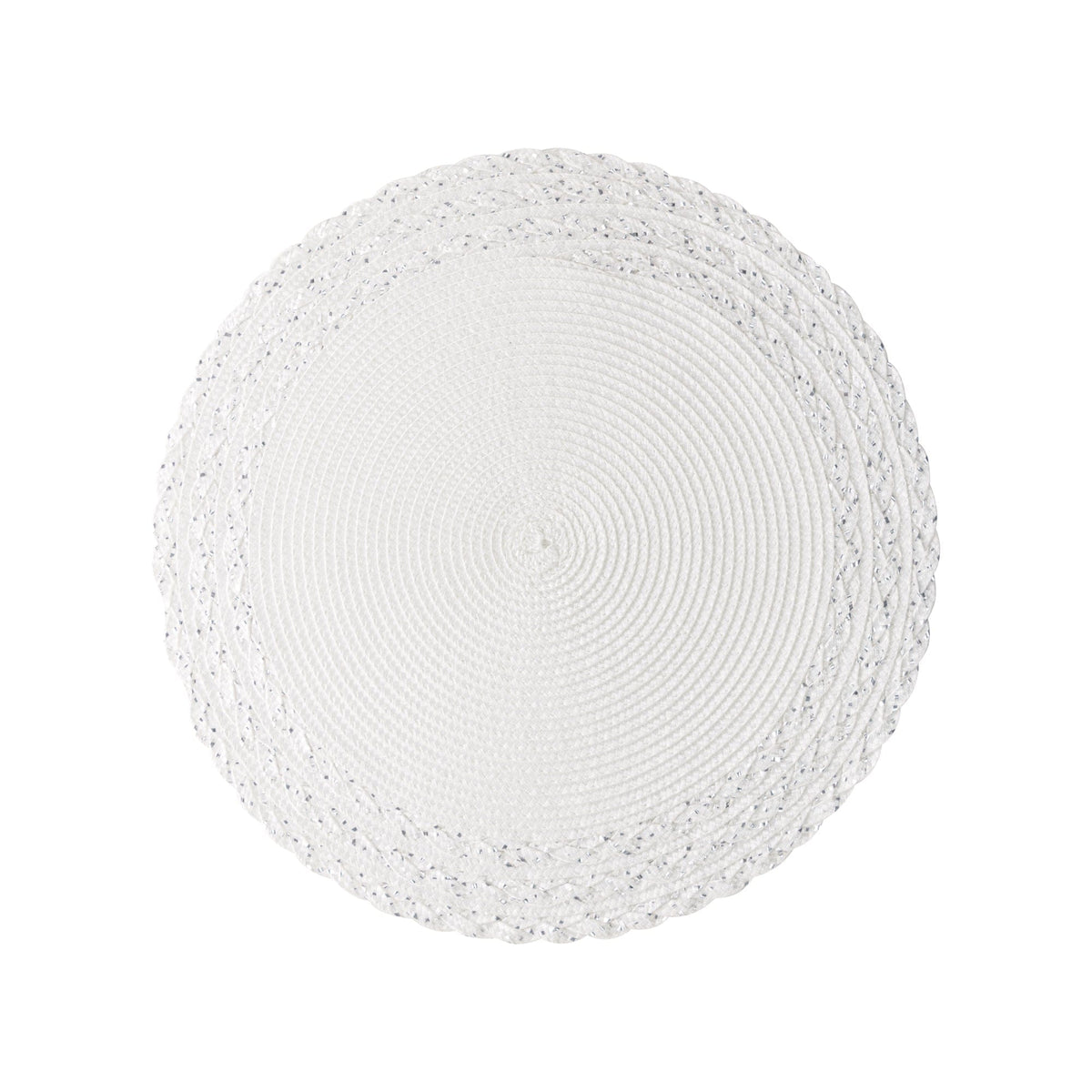 Set of 4 Placemats PP White 38cm.