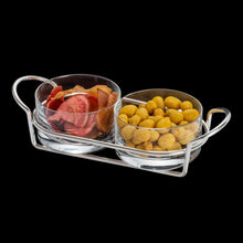 Charger l'image dans la galerie, Silver Plated Double Dish  24x10x8cm.
