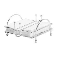 Charger l'image dans la galerie, Silver Plated Napkin holder 18X18cm.
