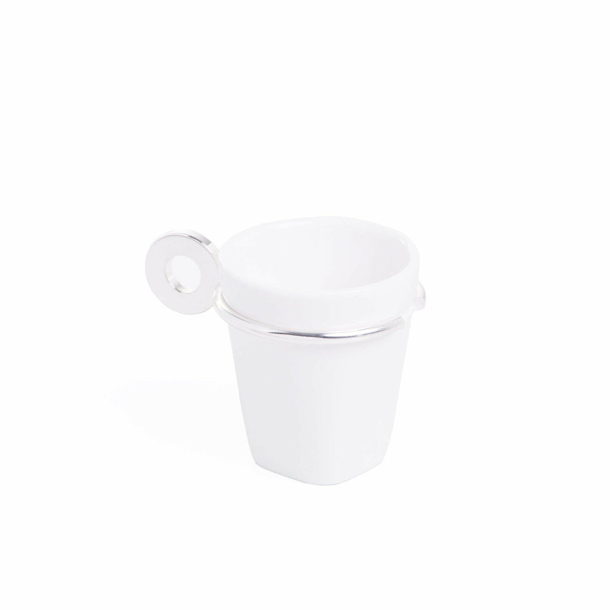 Venice Silver Plated and Porcelaine Coffee Cup and Saucer 70ml.