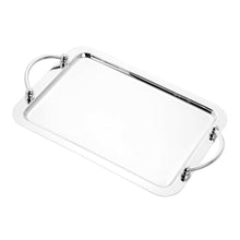 Lade das Bild in den Galerie-Viewer, Stainless Steel Tray With Handle 33x26cm.
