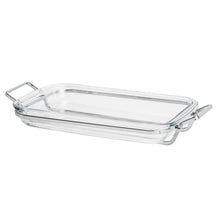 Lade das Bild in den Galerie-Viewer, Glass Rectangular Bakeware Serving Dish 37x23cm.

