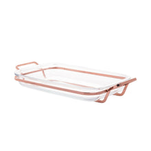 Lade das Bild in den Galerie-Viewer, Rose Chrome Bakeware Serving Support  37x23cm.
