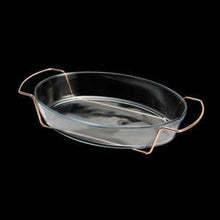 Lade das Bild in den Galerie-Viewer, Rose Chrome Serving/Bakeware Dish  36x23cm.

