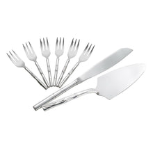 Lade das Bild in den Galerie-Viewer, Stainless Steel Dessert Serving set.

