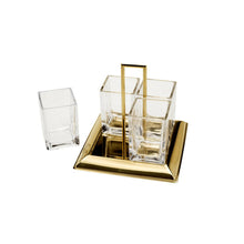 Lade das Bild in den Galerie-Viewer, Torcello Golden Steel Cutlery Holder 24X22cm.
