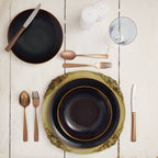 Plastic Detailed Sous-plat Cream/Brown 35cm.